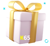 Receba seus bônus de boas-vindas no K65
